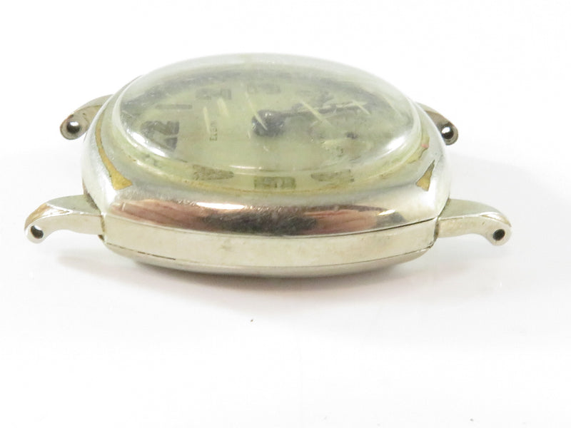 Art Deco Elgin Wristwatch 14K White Gold Filled Wadsworth Case 1927 15 Jewel