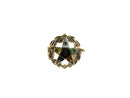 Order of the Eastern Star pin — enamel star in wreath — Gold, Enamel — front view