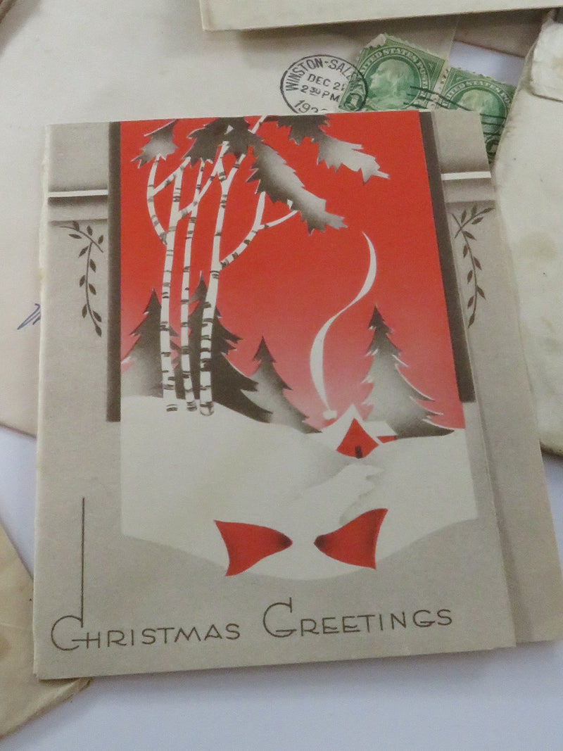 A Collection of c1940 Greeting Cards Christmas, New Baby, Easter, Thinking of You
