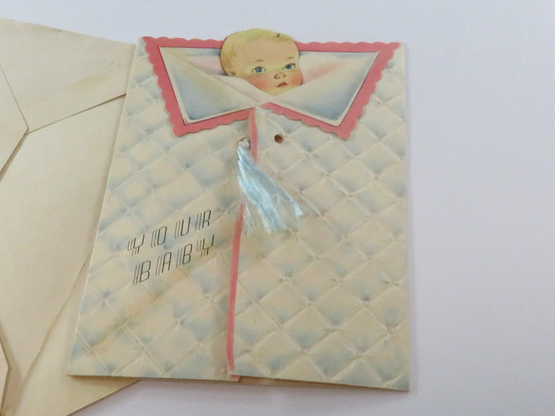 A Collection of c1940 Greeting Cards Christmas, New Baby, Easter, Thinking of Yo