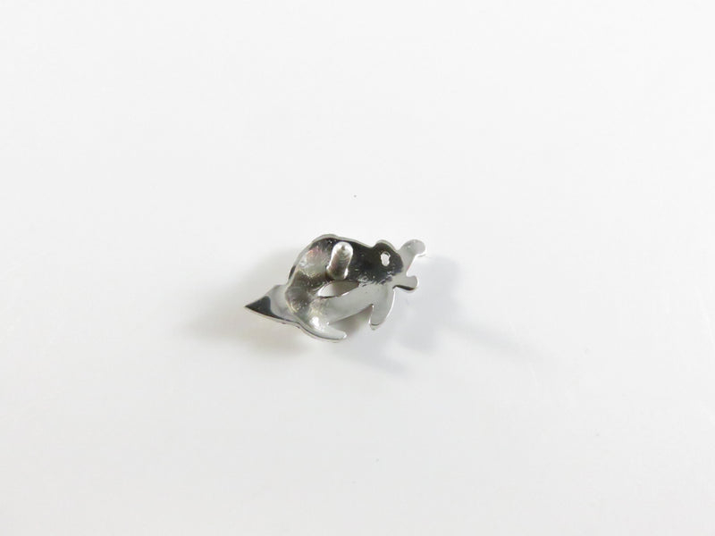 85% Palladium Shriners Scimitar & Crescent Lapel and Pinback with Rose & Table Cut Diamonds - 15.55mm