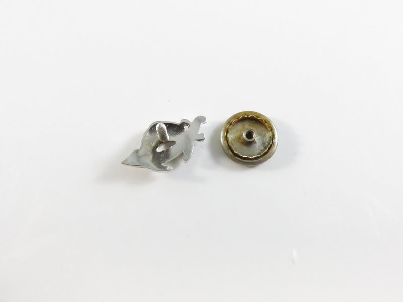 85% Palladium Shriners Scimitar & Crescent Lapel and Pinback with Rose & Table Cut Diamonds - 15.55mm