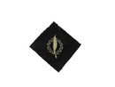 Original U.S. Navy DM Machine Accountant Patch – Black Felt — Diamond — front view
