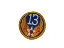WWII US Army 13th Air Force Patch – Original Vintage Military Insignia — Gold — front view