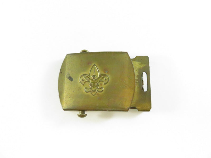 Boy Scouts Brass Belt Buckle – North & Judd Anchor Hallmark – Approx. 2 1/4" x 1 1/2" — front view