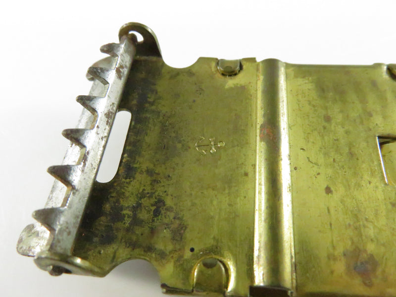 Boy Scouts Brass Belt Buckle – North & Judd Anchor Hallmark – Approx. 2 1/4" x 1 1/2"