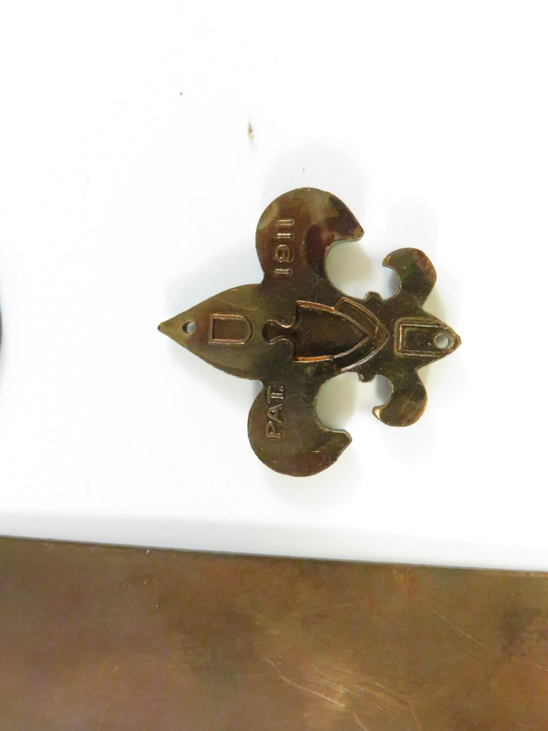 Vintage Boy Scouts D. Glatfelter 1952 Sea Scout Plaque, Tenderfoot Fleur-de-lis, "You Make The Difference" Token