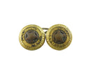 Vintage American Legion Uniform Button Pair - Waterbury Button Co. Pat. Dec 6 1919 - approx. 5/8" — Gold — front view