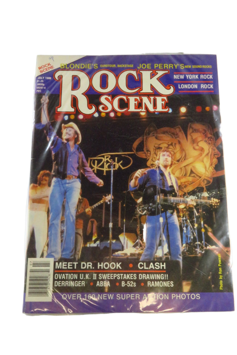 Dr. Hook Cover Rock Scene Magazine 1980 The Clash, Blondie, Tom Petty ABBA