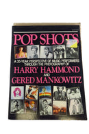 Pop Shots 1st US Edition 1984 Music Performers Photographs by Hammond Mankowitz — front view