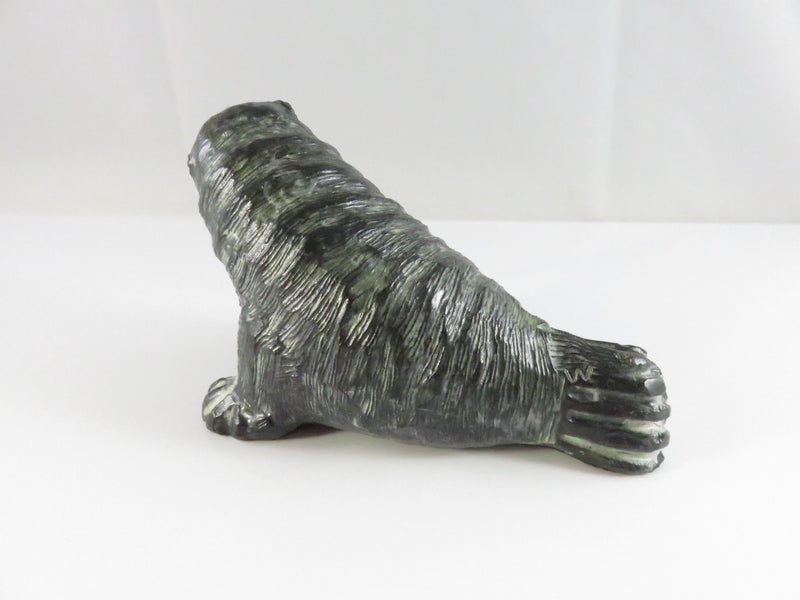 A Wolf Original Canadian Hand-Made Walrus Sculpture 4¼″ Soapstone Figurine