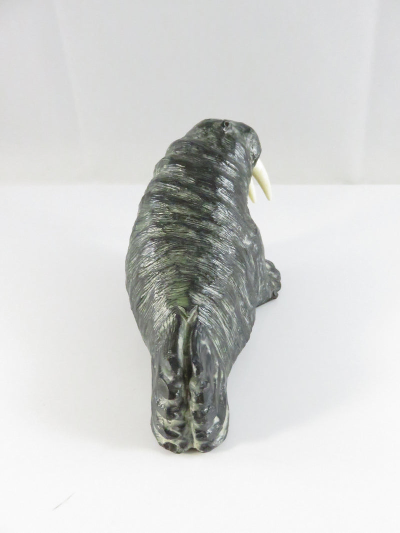 A Wolf Original Canadian Hand-Made Walrus Sculpture 4¼″ Soapstone Figurine