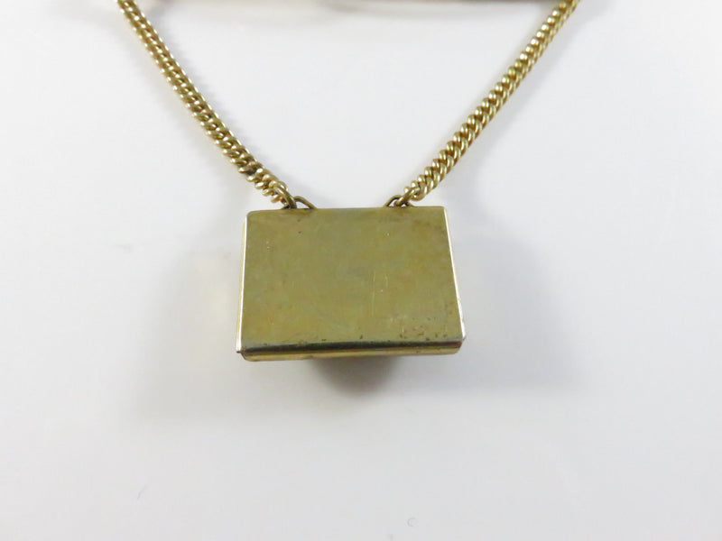 Anson Reverse-Painted Glass Horse Head Tie Bar Early Patent Pending