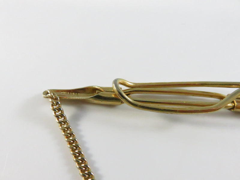Anson Reverse-Painted Glass Horse Head Tie Bar Early Patent Pending