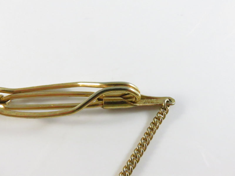 Anson Reverse-Painted Glass Horse Head Tie Bar Early Patent Pending