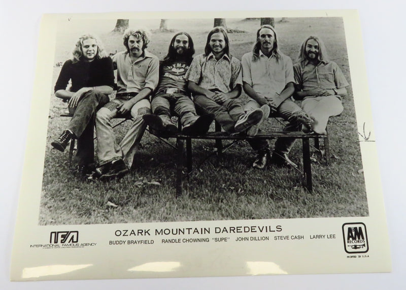 Ozark Mountain Daredevils Park Bench 8x10 Photograph A&M Records