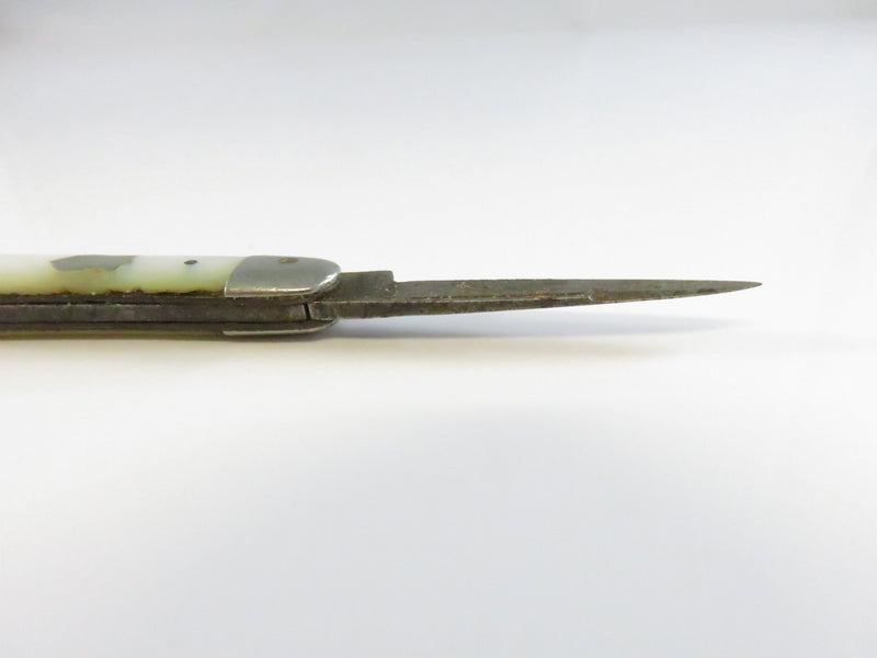 Vintage John Wanamaker Germany Pen Knife – MOP Grips – 2 Blades – Rare Collectible