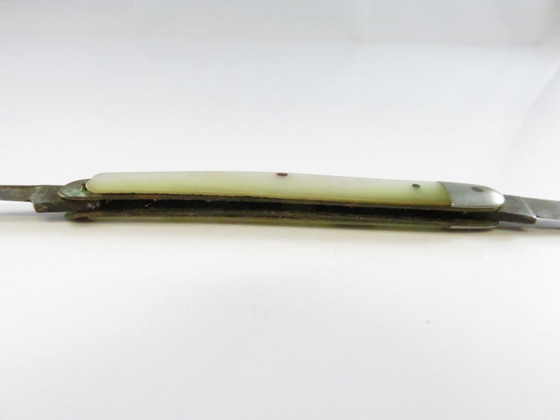 Vintage John Wanamaker Germany Pen Knife – MOP Grips – 2 Blades – Rare Collectible