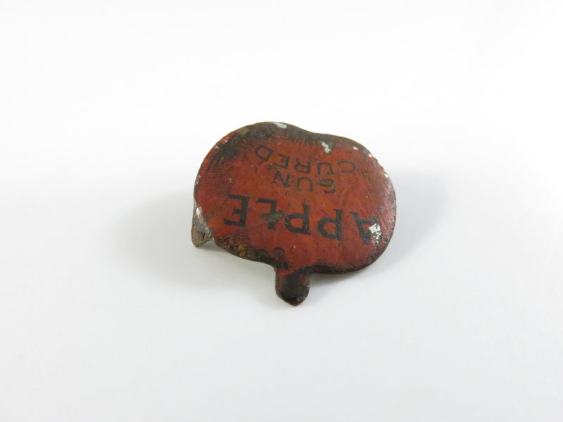Antique Apple Sun Cured Tobacco Tin Tag Advertising Collectible