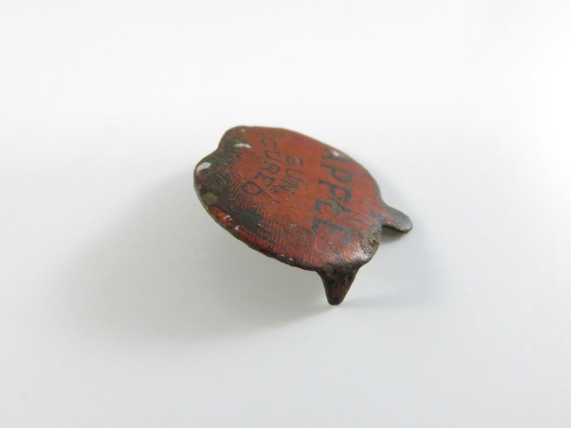 Antique Apple Sun Cured Tobacco Tin Tag Advertising Collectible