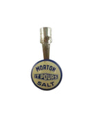 Vintage Morton Salt “It Pours” Advertising Pencil Clip Lou Fox Chicago — Enamel — front view