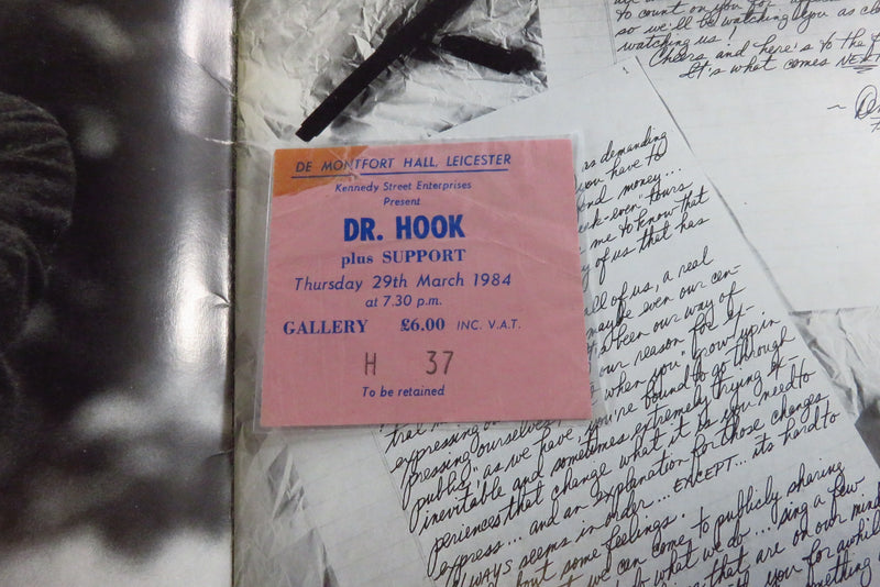 Dr. Hook with Dennis Locorriere 1984 Official Programme De Montfort Hall Leicester