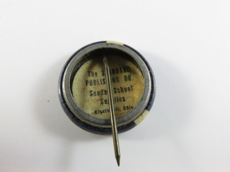 Vintage “We All Wish You Happy Birthday” Pinback and Lapel Pin — Standard Publishing Co.