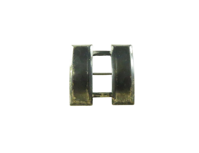 Vintage WWII Era Captain Rank Badge Sterling Silver Pinback and Lapel Pin GEMS Co NY — Sterling Silver, Silver — front view