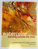 Watercolor Painting Outside The Lines Linda Kemp Paperback — front view