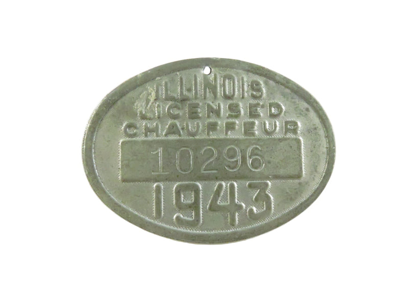 Illinois Licensed Chauffeur Badge 1943 – Vintage Automobilia Pinback