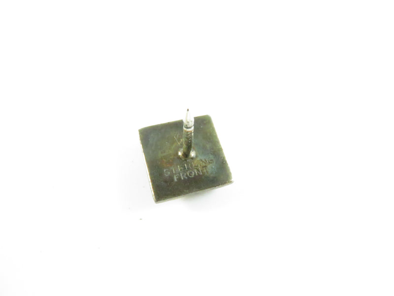 Vintage Swank Pinback and Lapel Pin – Fleur-de-Lis Tie Tack Sterling Front