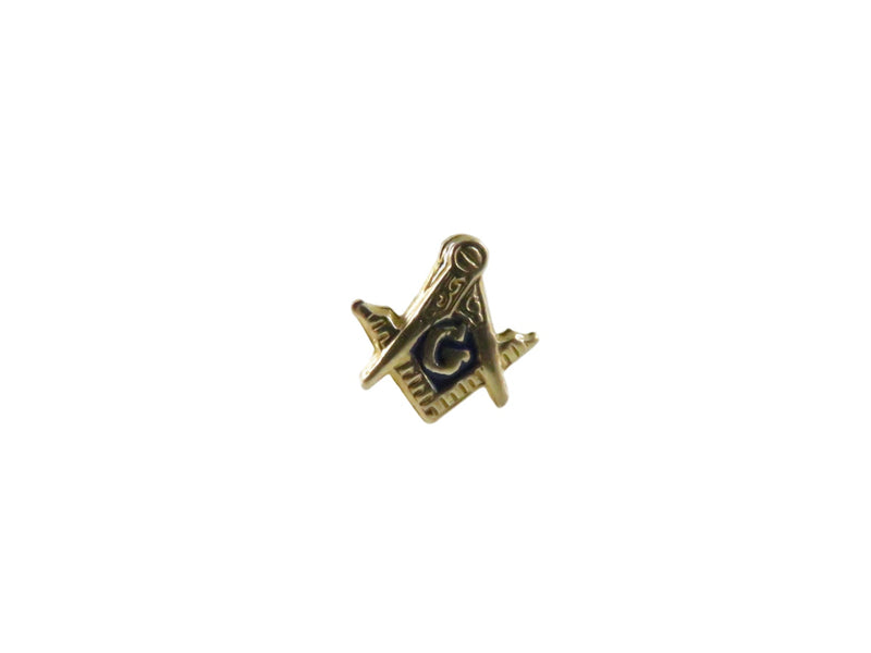 Gold Masonic symbol on a white background