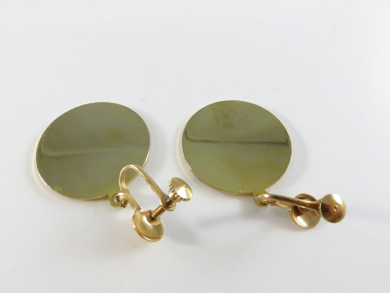 1972 Nixon in '72 Republican Elephant Screw-Back Dangle Earrings Campaign Jewelry