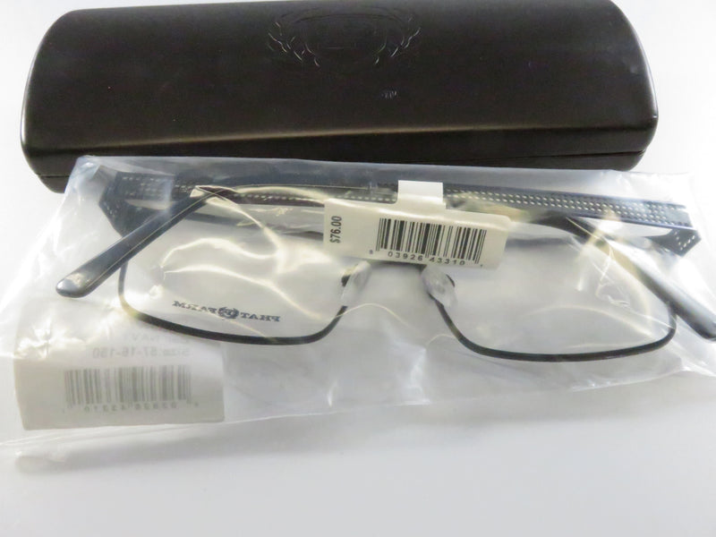 Phat Farm HV705 Navy Eyeglass Frames Men's Rectangle 57-16-150 with Case
