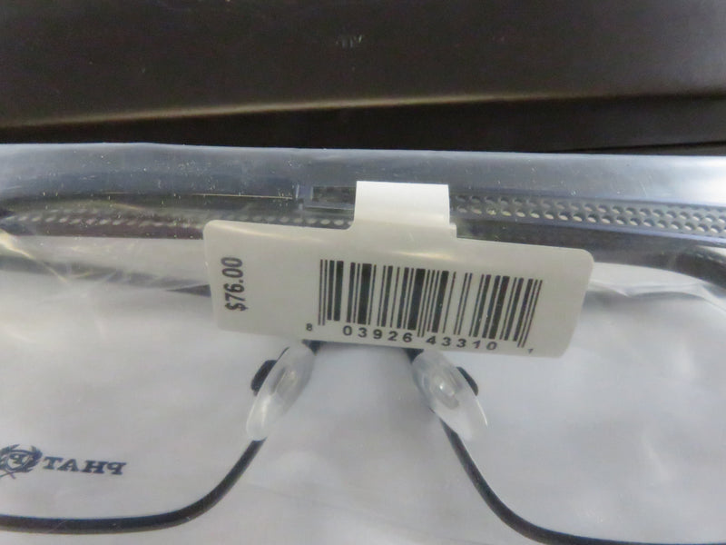 Phat Farm HV705 Navy Eyeglass Frames Men's Rectangle 57-16-150 with Case