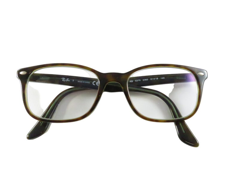 Ray-Ban RB5375 Havana Full Rim Eyeglass Frames 2383 Brown Tortoise 51-18-145 — front view