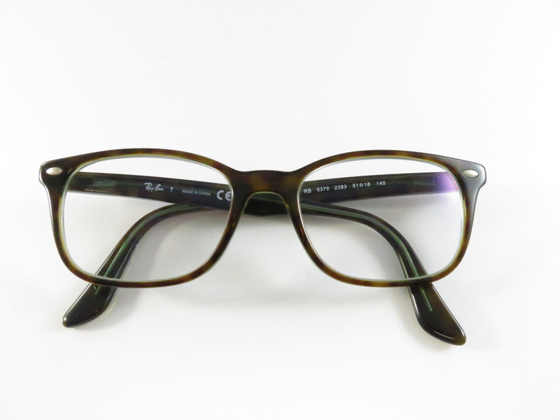 Ray-Ban RB5375 Havana Full Rim Eyeglass Frames 2383 Brown Tortoise 51-18-145