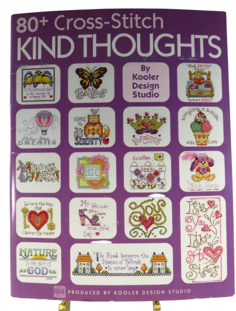 80+ Cross-Stitch Kind Thoughts Patterns by Leisure Arts — front view