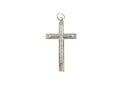 Sterling Silver Cross with Etched Details 925 TK Pendant Charm product image for Just Stuff I Sell, clear front view, neutral background, original listing photo, optimized descriptive alt text, centered composition