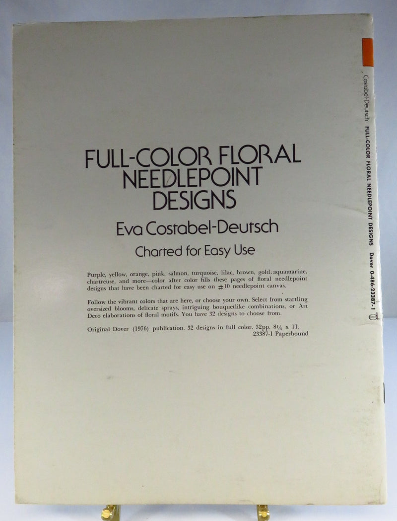 1976 Full-Color Floral Needlepoint Designs Eva Costabel-Deutsch Dover Needlework