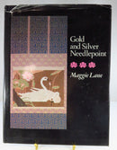 Gold and Silver Needlepoint by Maggie Lane 1983 1st Hardcover — Gold, Silver — front view