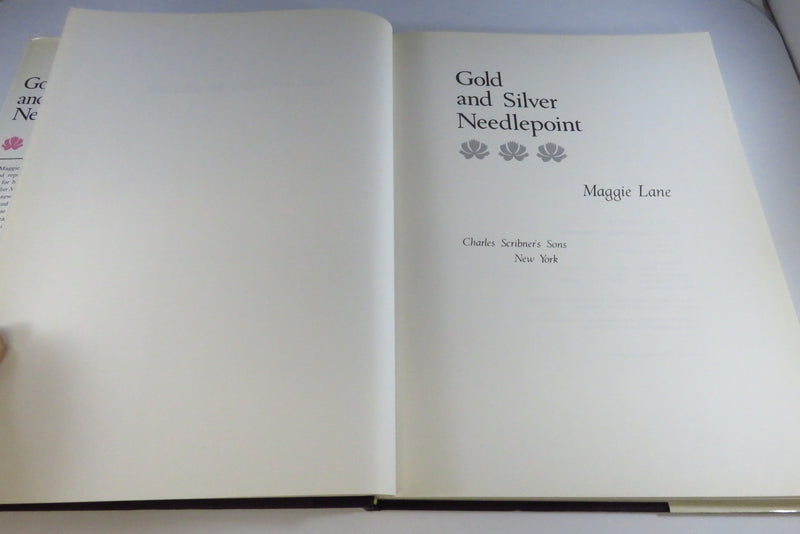 Gold and Silver Needlepoint by Maggie Lane 1983 1st Hardcover