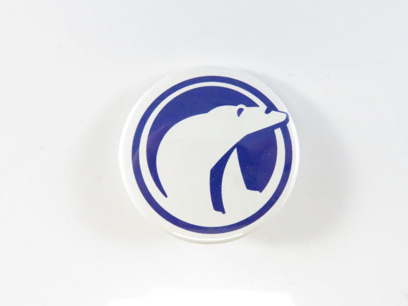 Polar Bear Logo Vintage Pinback Button