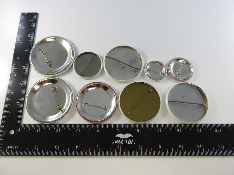 Lot of 9 American Cancer Society anti-smoking awareness pinback and lapel pin buttons