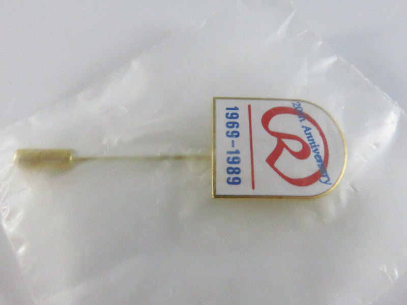 Vintage 20th Anniversary Red “R” Stick Pin (1969–1989)