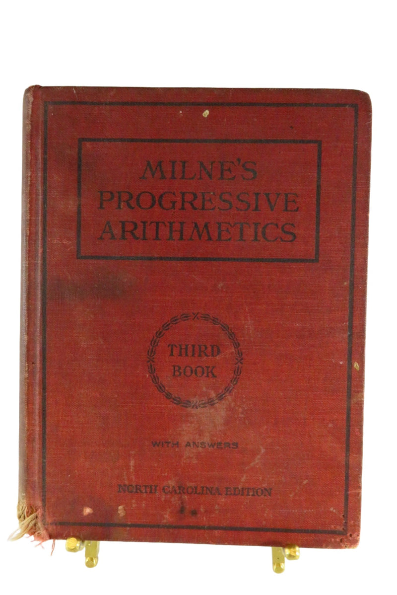 Milne's Progressive Arithmetics Third Book With Answers North Carolina Edition