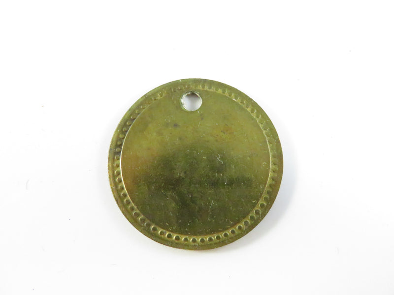 Vintage Brass Token 75¢ / 4 Round Exonumia Fractional Trade Coin Collectible Token 1 1/8"