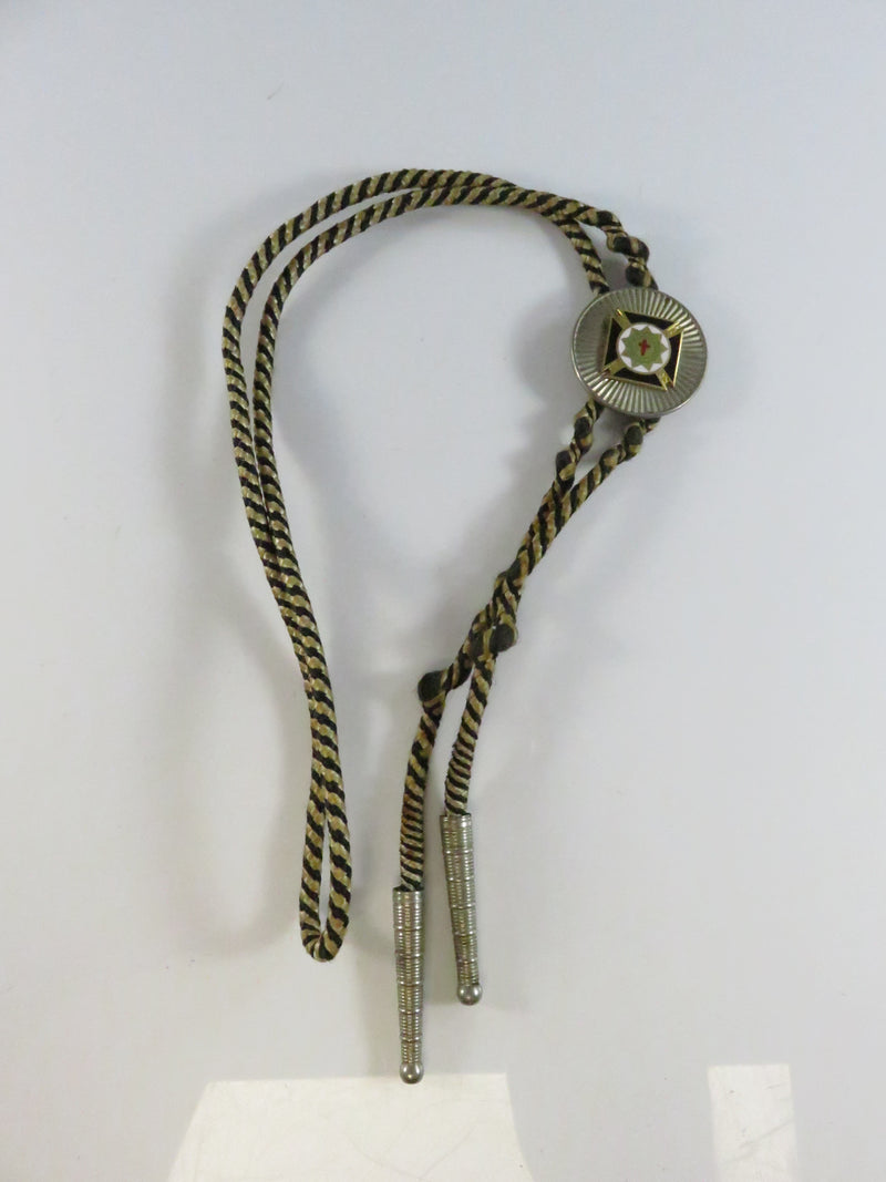 Bronze bolo tie on a white background