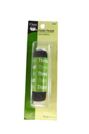 Dritz Brand 9345B Elastic Sewing Thread Black 30 Yards — front view
