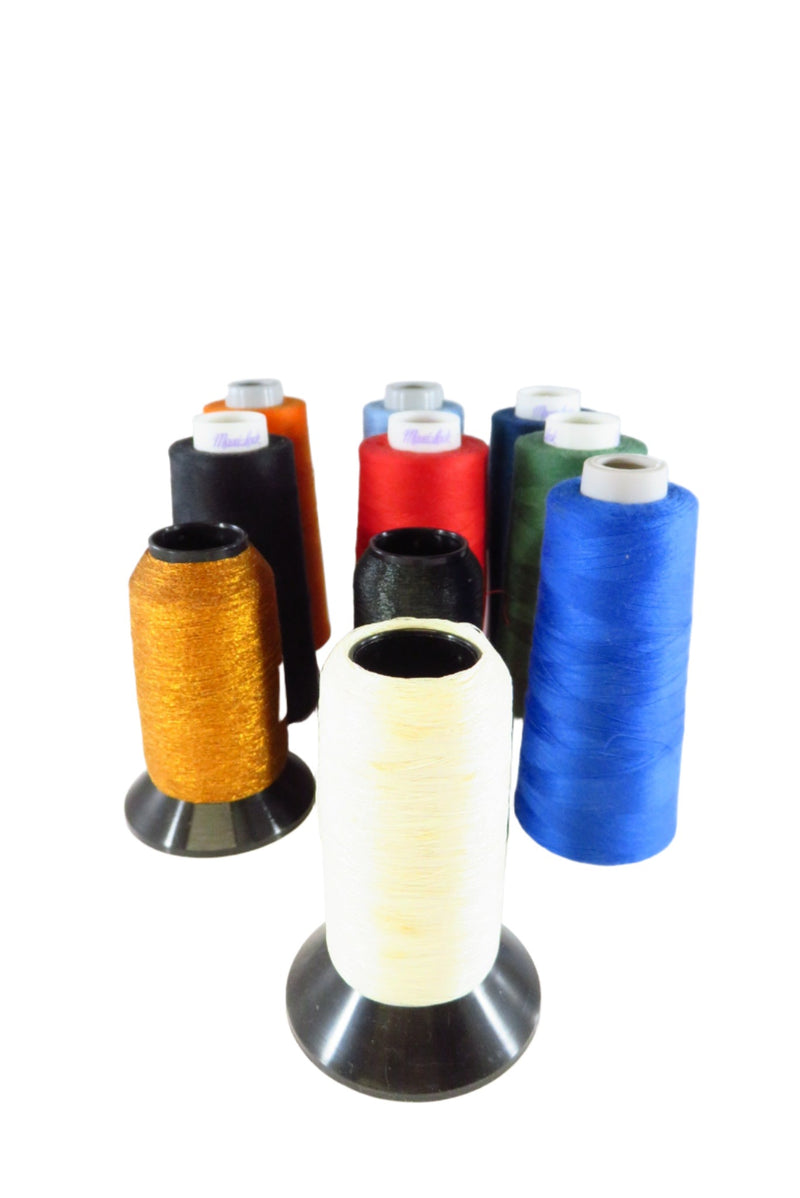 10 Large Spool Assortment Maxi-lock, Toldi-Lock & Kreinik Metallic Thread